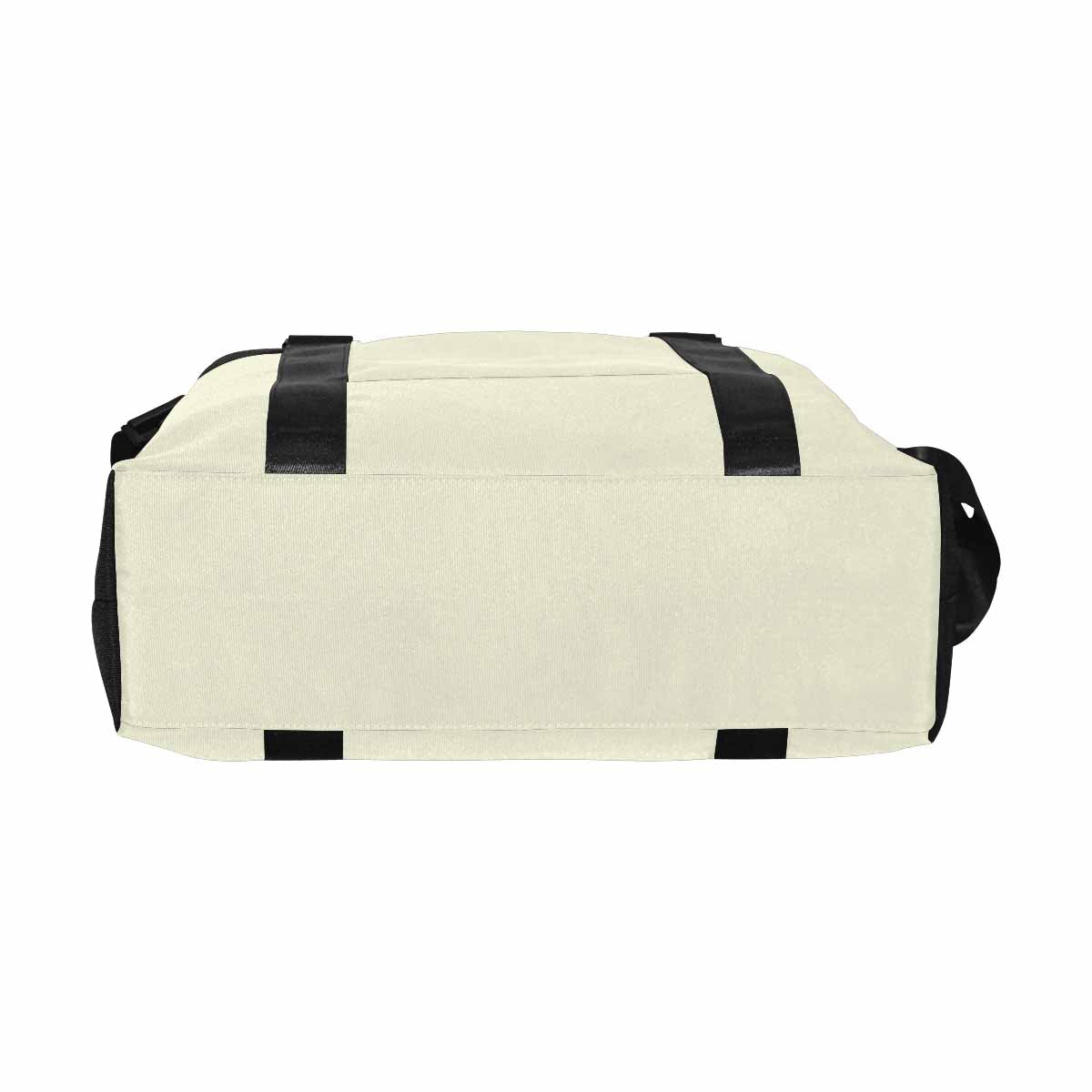 Beige Weekender Luggage Bag with Adjustable Shoulder Strap