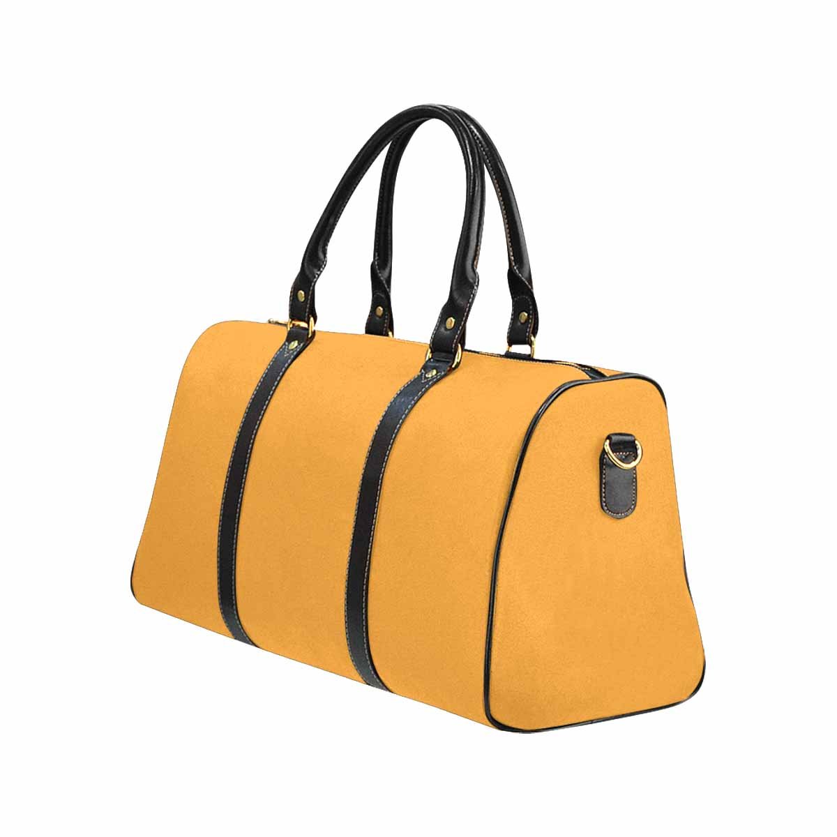 Yellow Orange Carry On Travel Luggage Bag with Adjustable Strap