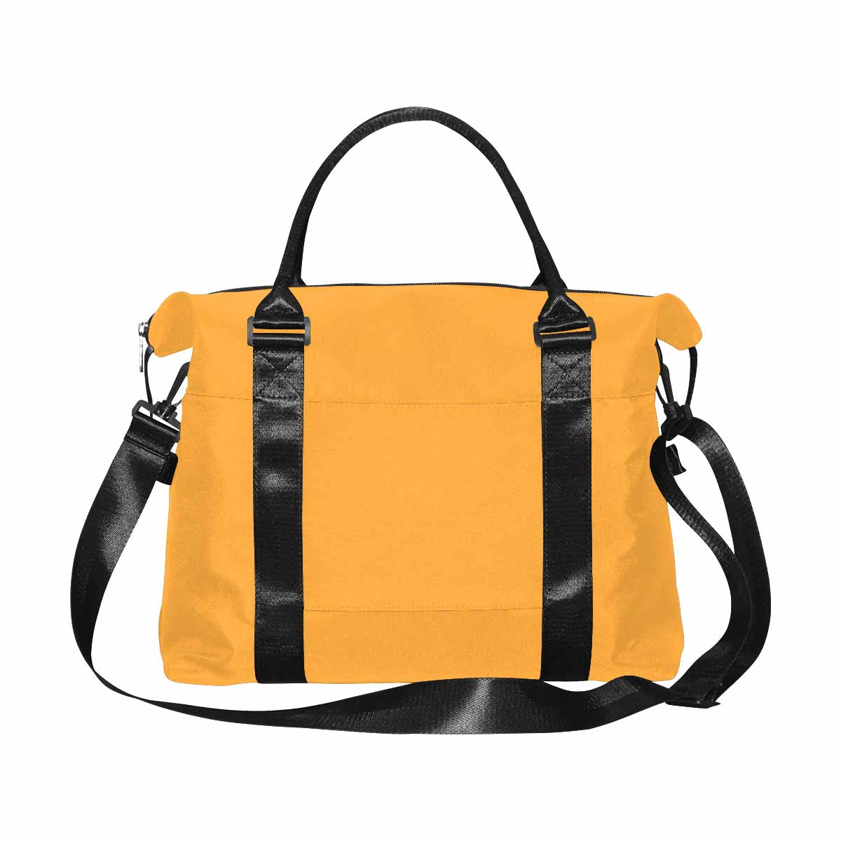 Yellow Orange Weekender Luggage Bag with Adjustable Shoulder Strap