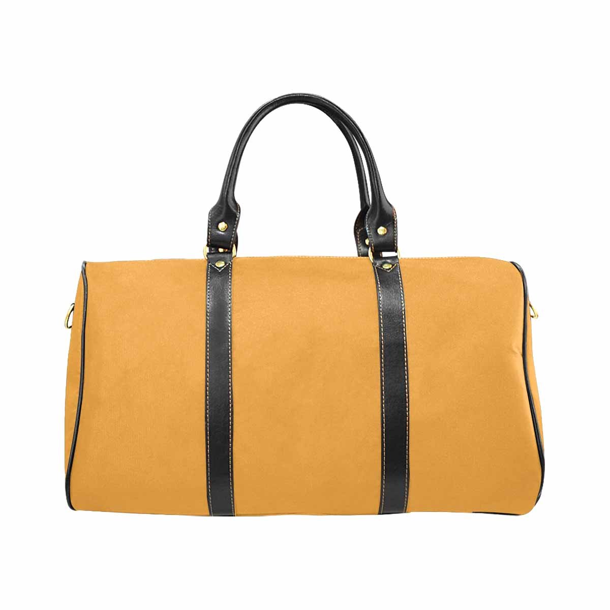 Yellow Orange Carry On Travel Luggage Bag with Adjustable Strap