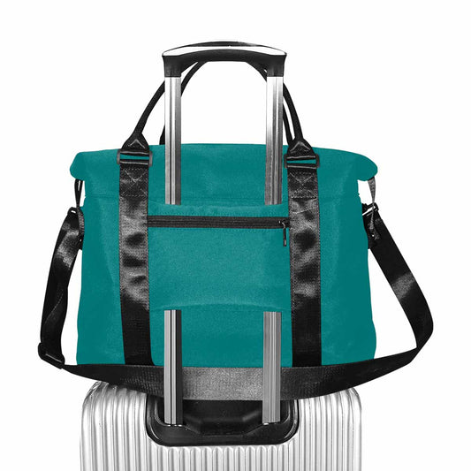 Dark Teal Weekender Luggage Bag with Adjustable Shoulder Strap