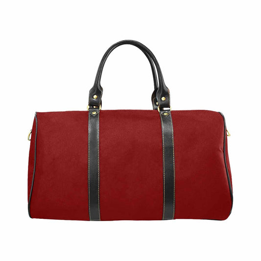 Maroon Red Carry On Travel Luggage Bag with Adjustable Strap