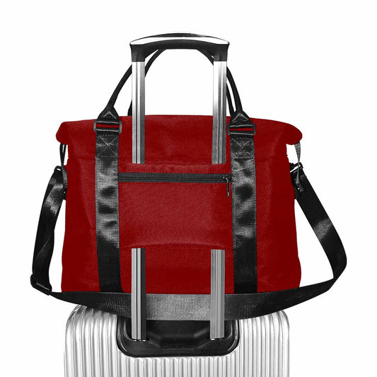 Maroon Red Weekender Luggage Bag with Adjustable Shoulder Strap