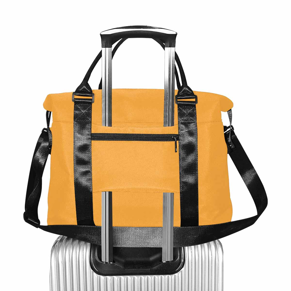 Yellow Orange Weekender Luggage Bag with Adjustable Shoulder Strap